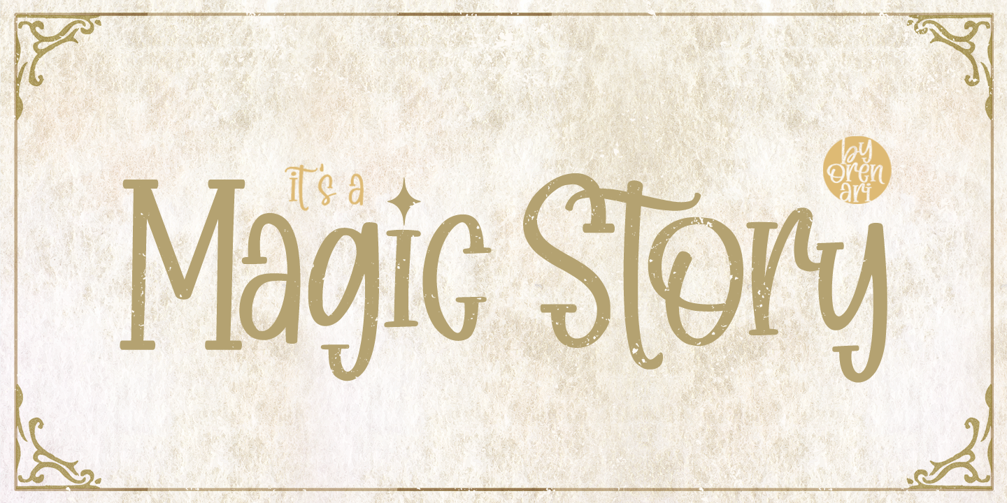 Magic Story Font preview